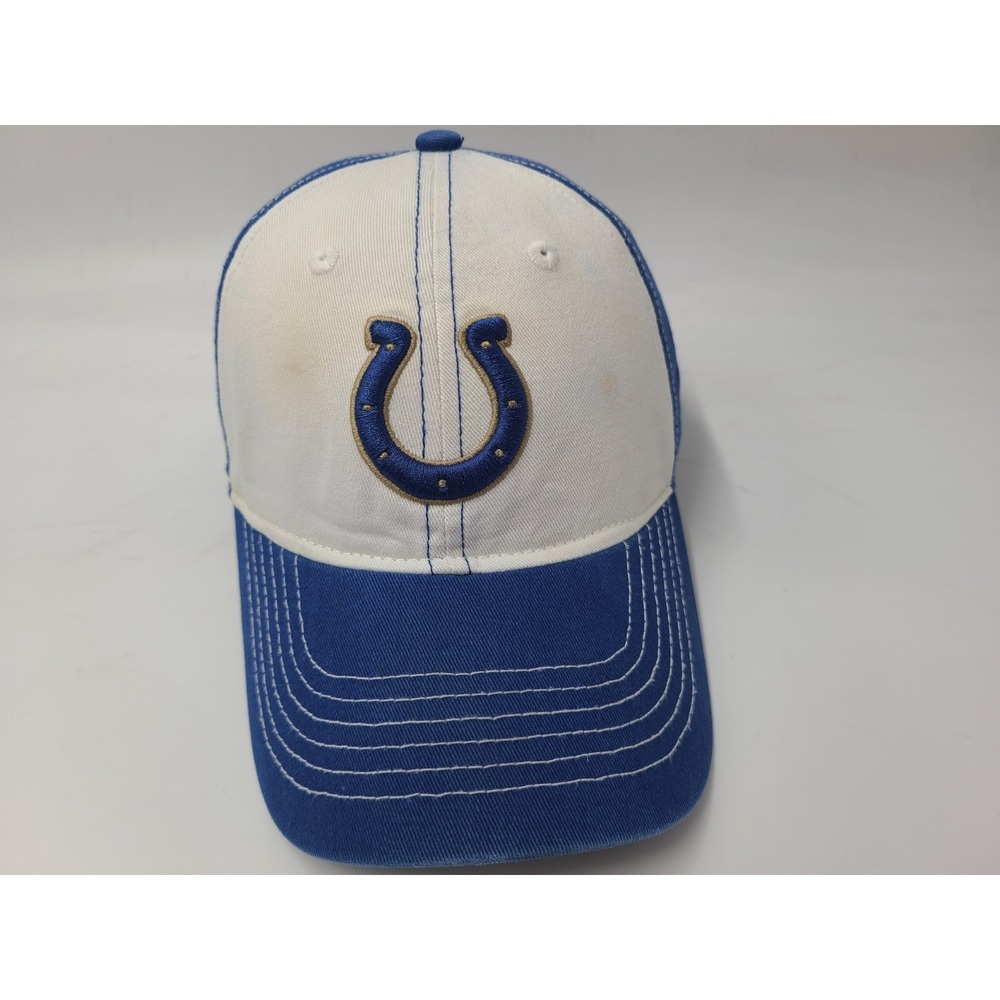 Indianapolis Colts NFL Team Apparel Strapback Adjustable (Fits Small) Hat Cap